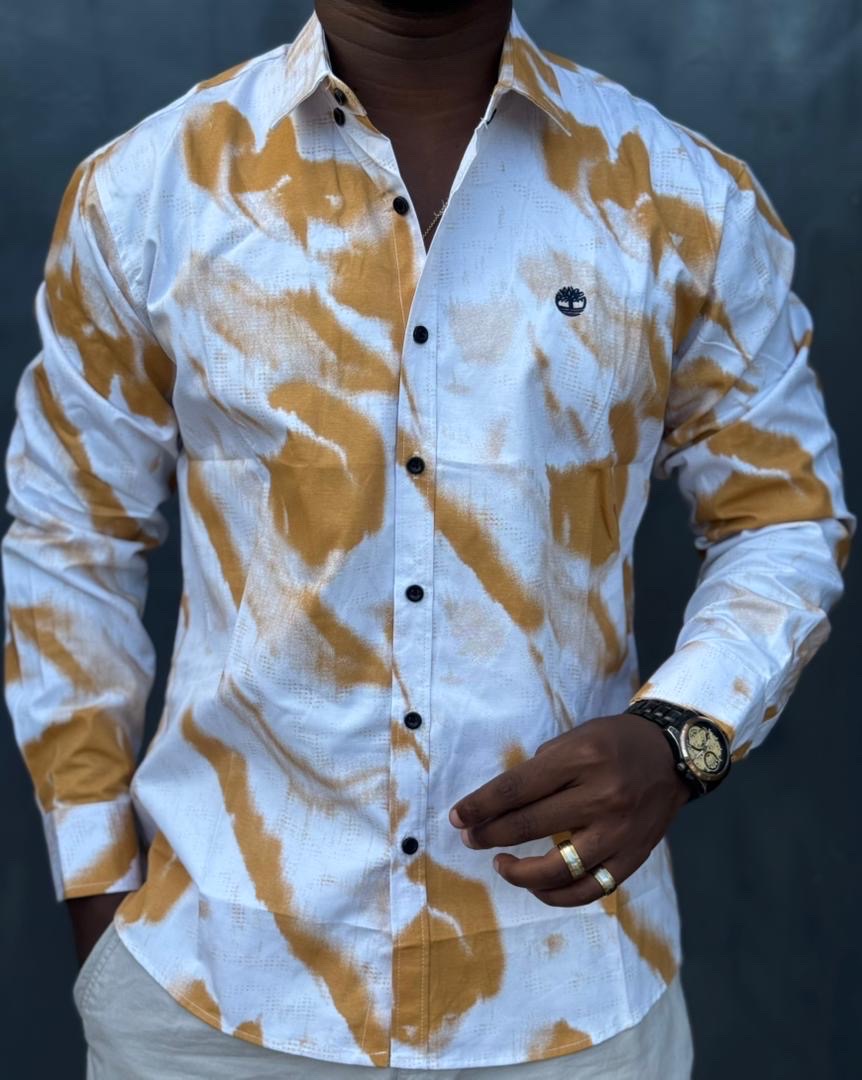 Men’s long-sleeve casual button-up shirt thumbnail 3