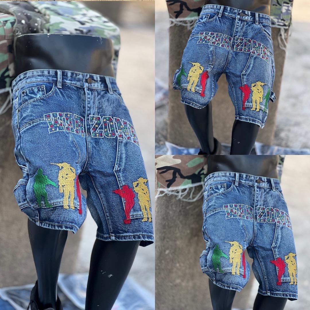 Trendy Jeans Shorts - Image 1