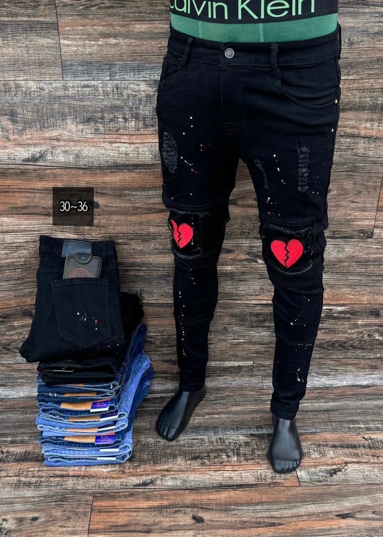 Stylish Stitched Jeans - Image 1
