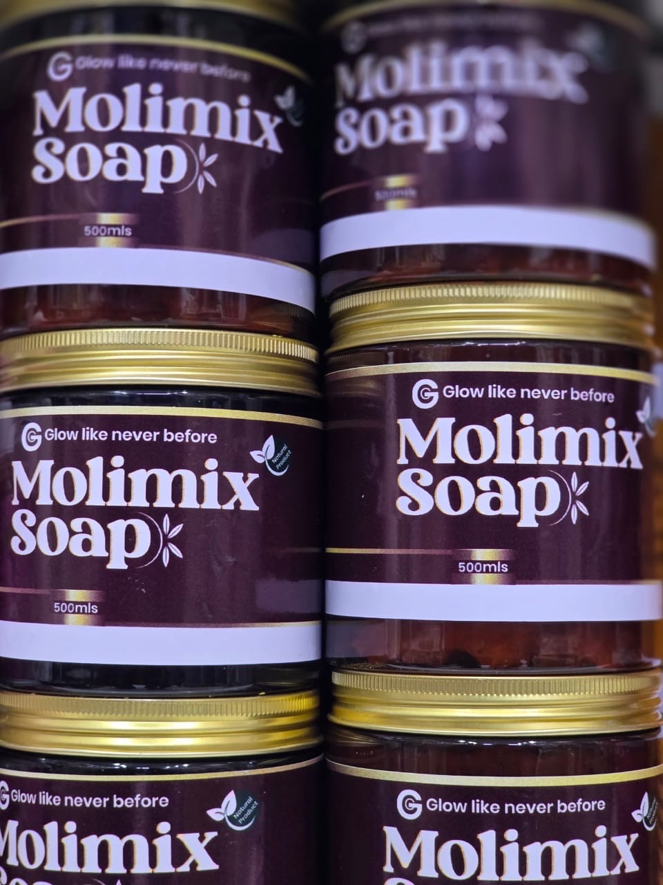 Molimix Glow Soap – 500ml - Image 1