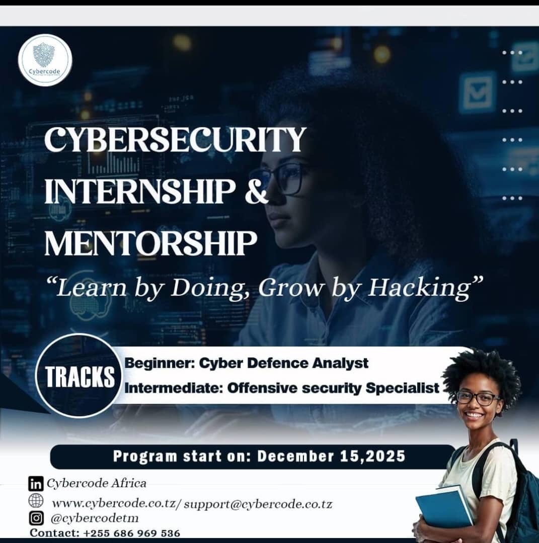 CYBERSECURITY INTERNSHIP AND MENTORSHIP