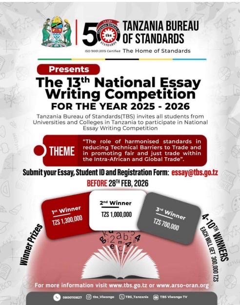 13th NATIONAL ESSAY COMPETITION-TBS