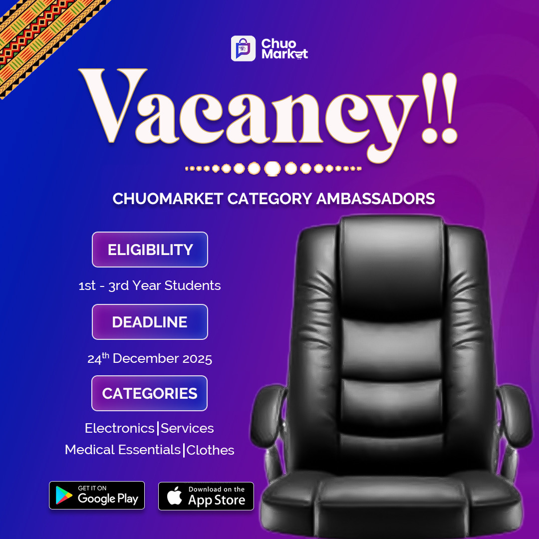 CHUOMARKET CATEGORY AMBASSODORS VACANCY