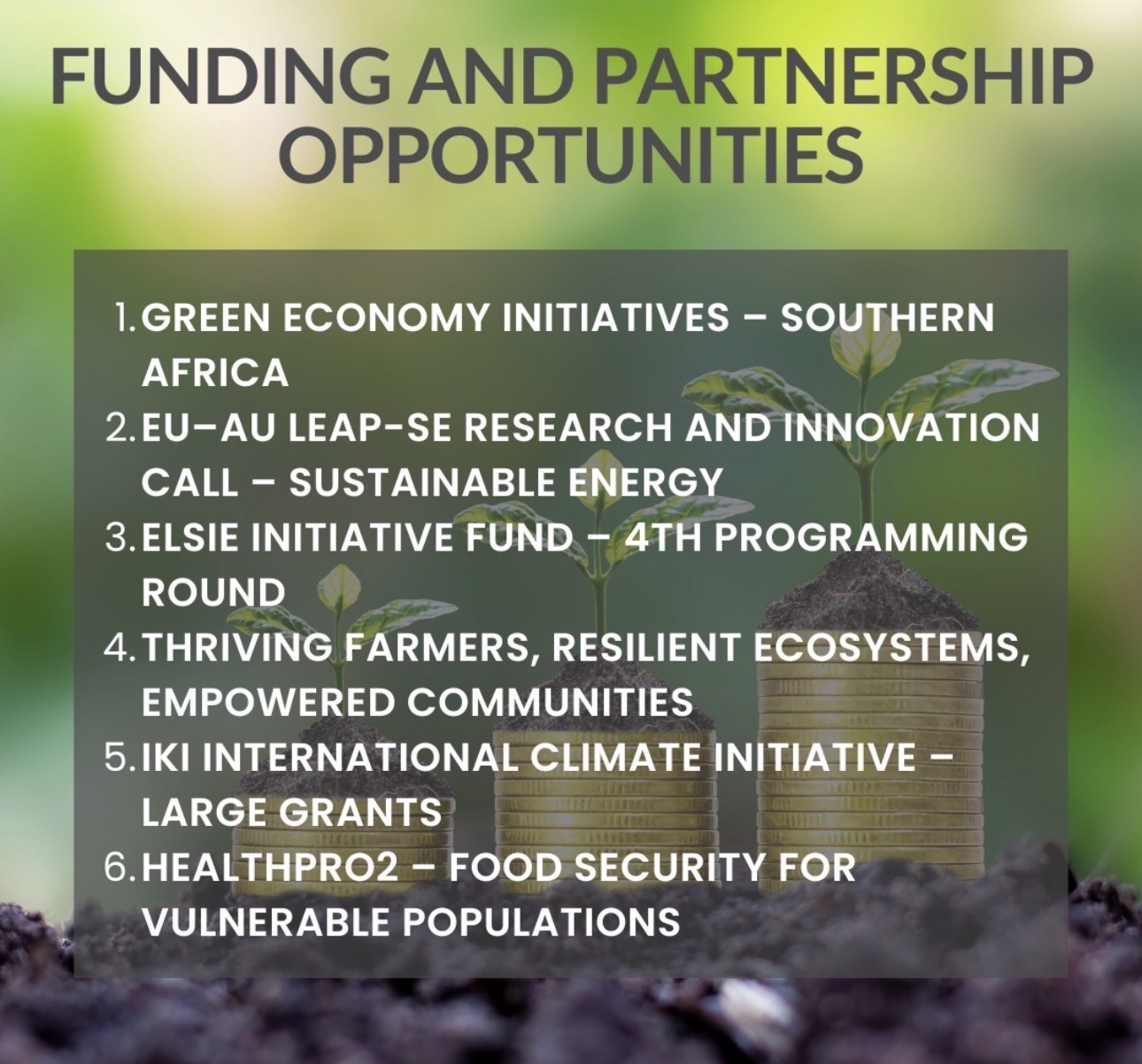 Funding Opportunities Alert | 2025–2026