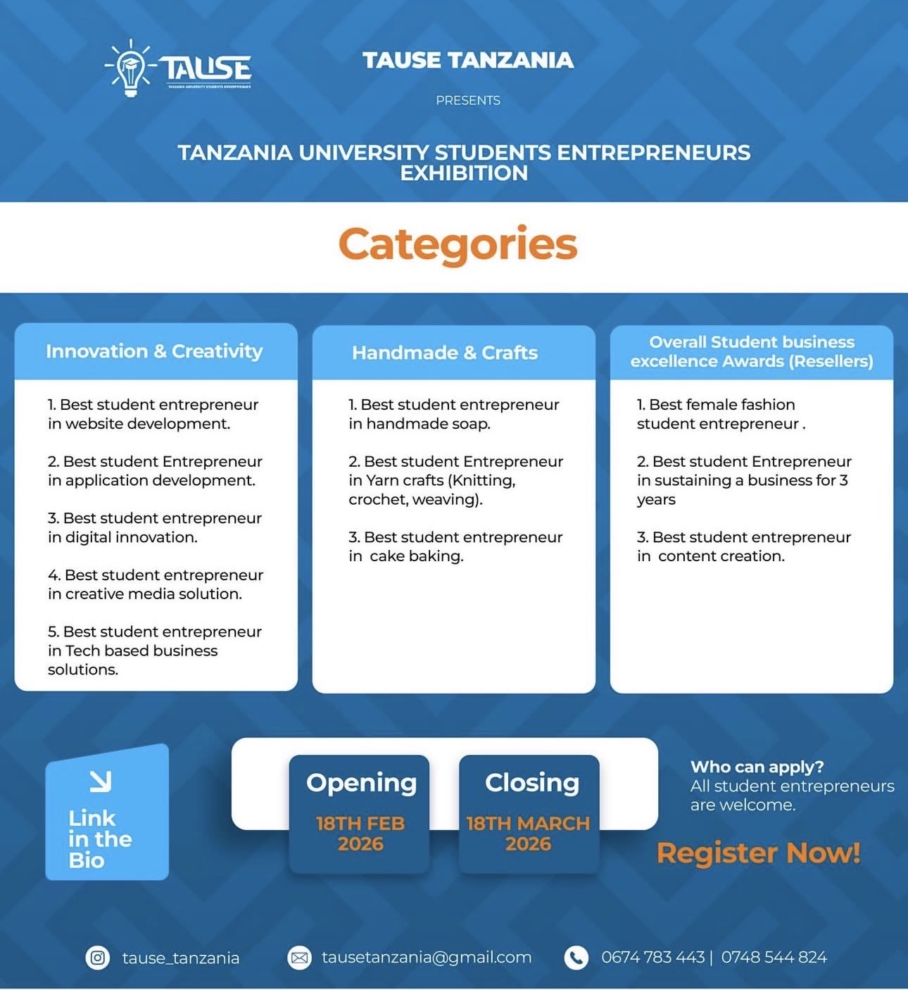 BEST STUDENT ENTREPRENEUR
