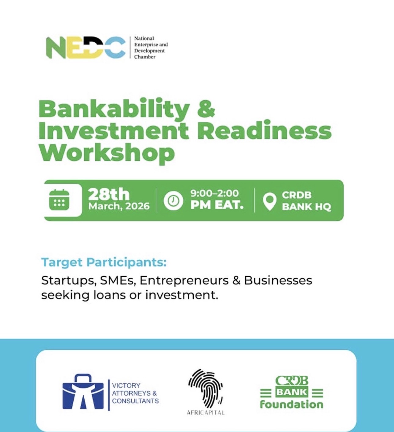 NEDC Chamber Bankability & Investment Readiness Workshop