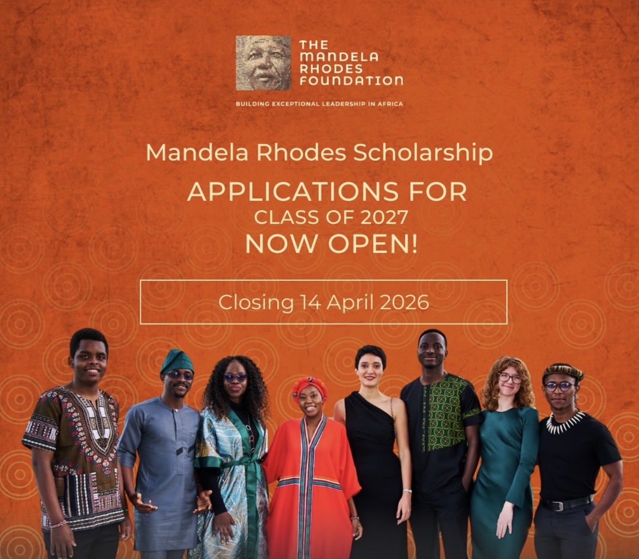 Mandela Rhodes Scholarship are now open.