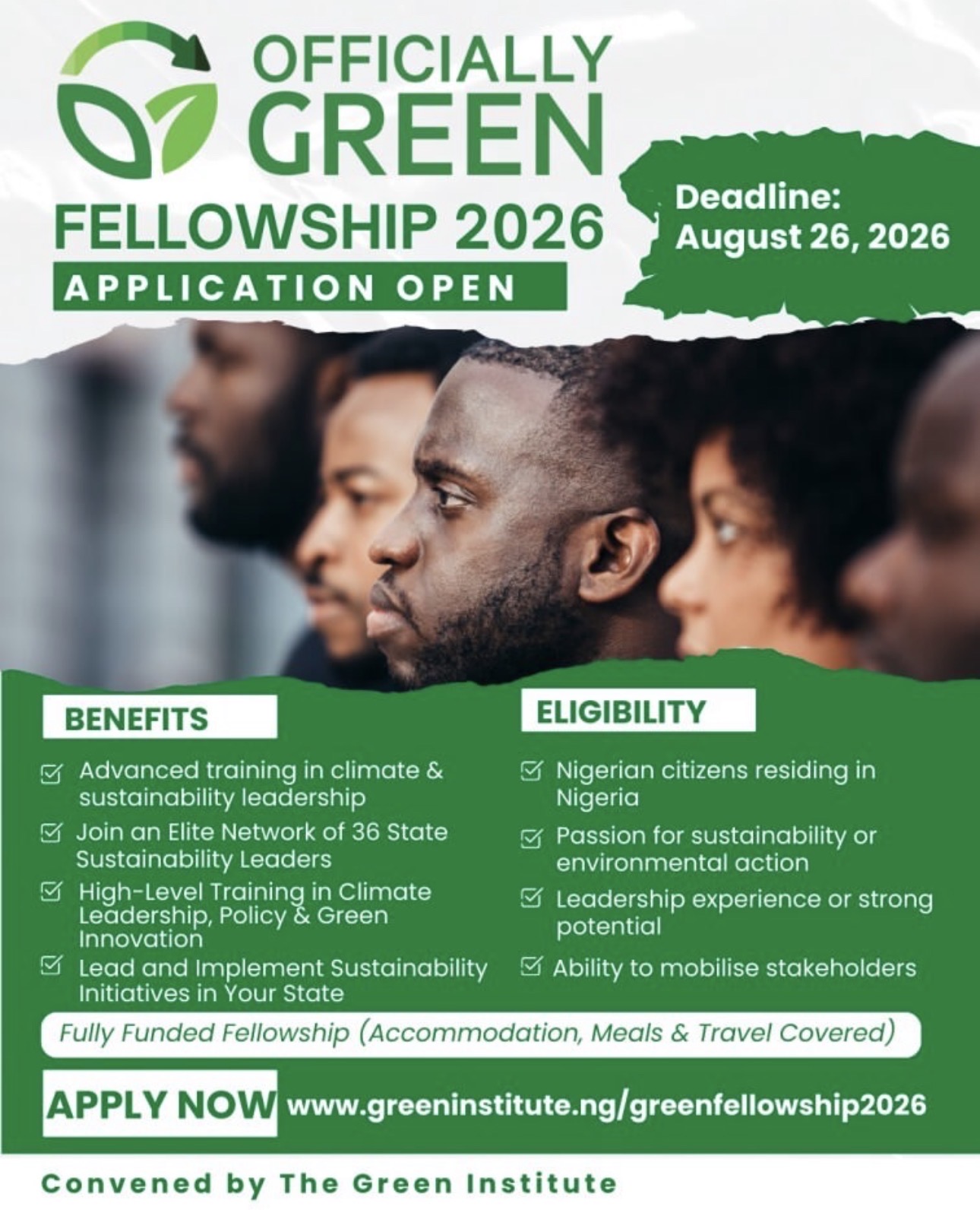 Fully Funded Green Leaders Fellowship 2026