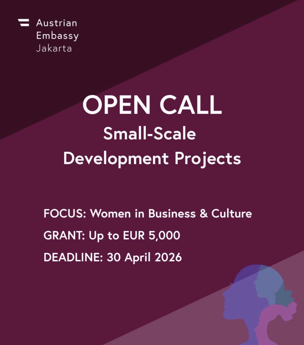 OPEN CALL: SMALL-SCALE DEVELOPMENT PROJECTS 2026