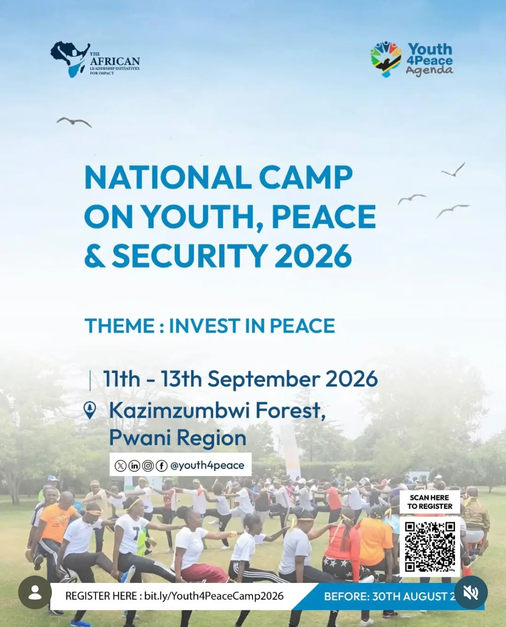 Youth Changemakers!The National Camp on Youth, Peace & Security 2026