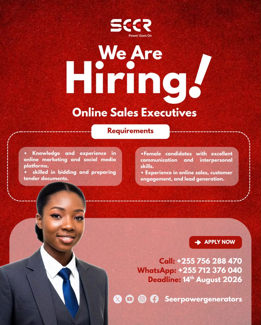 Online Sales Executives!