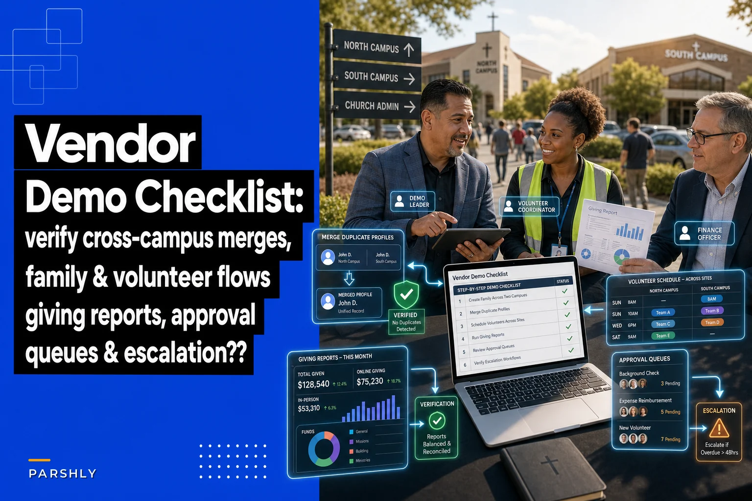 Best church management systems for multi‑campus evangelical churches (500–1,200): 5 recommended ChMS + procurement demo checklist