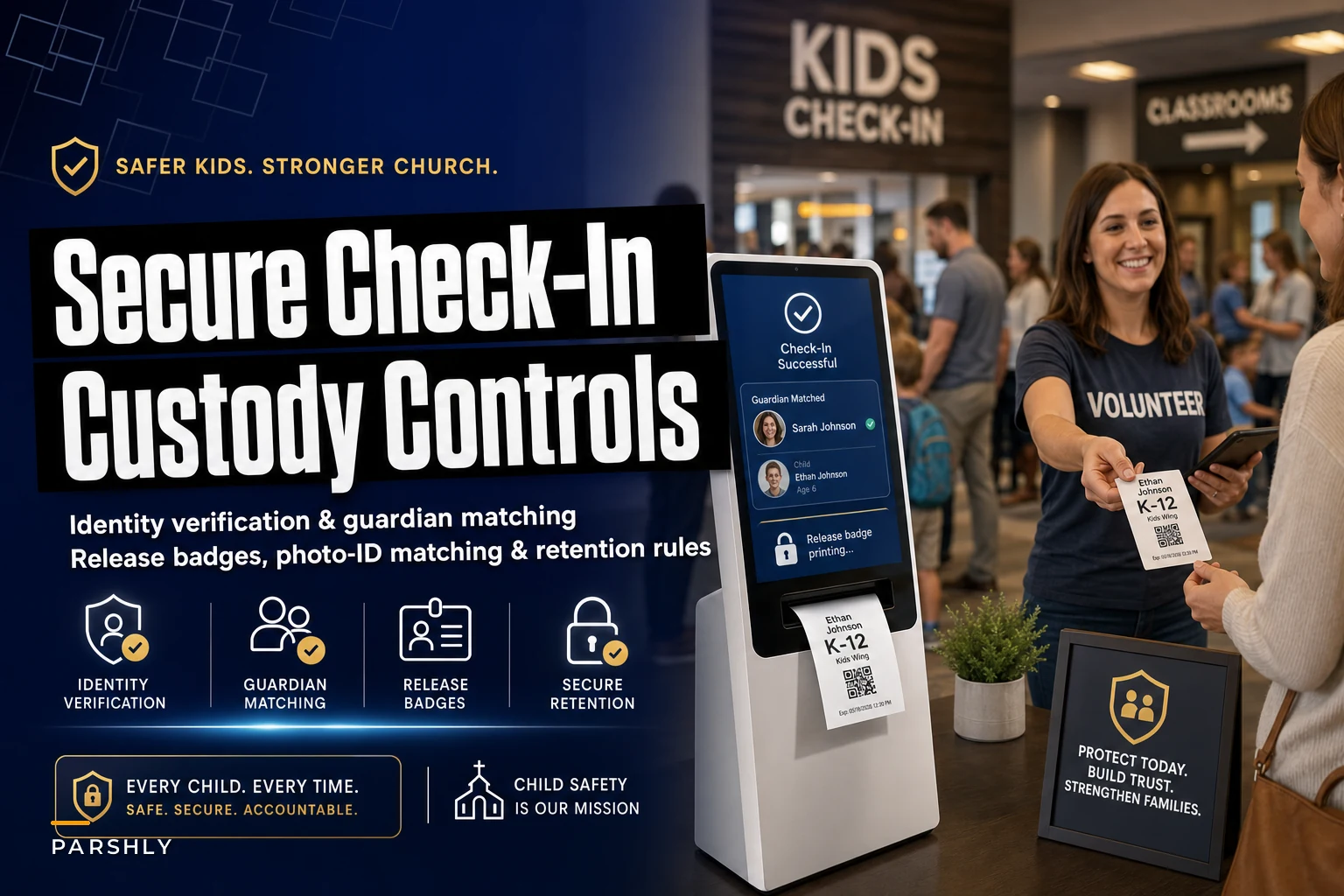Don't Leave Custody Gaps: A Secure Children's Check-In Workflow With Guardian Matching and Release Controls