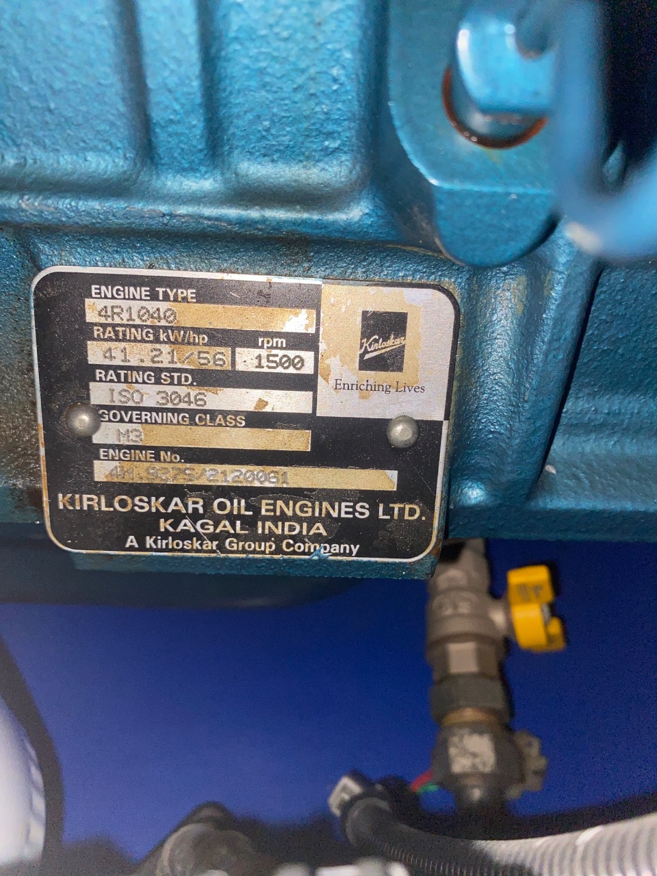 Ctc 339 Kirloskar 40 kVA prime · 44 kVA standby — photo 3