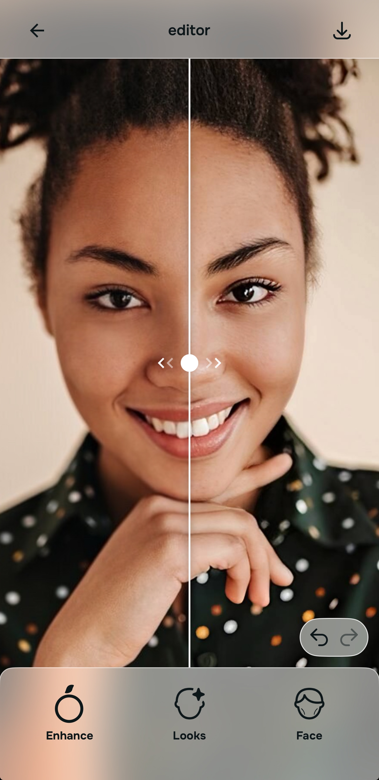 Face tools for realistic corrections