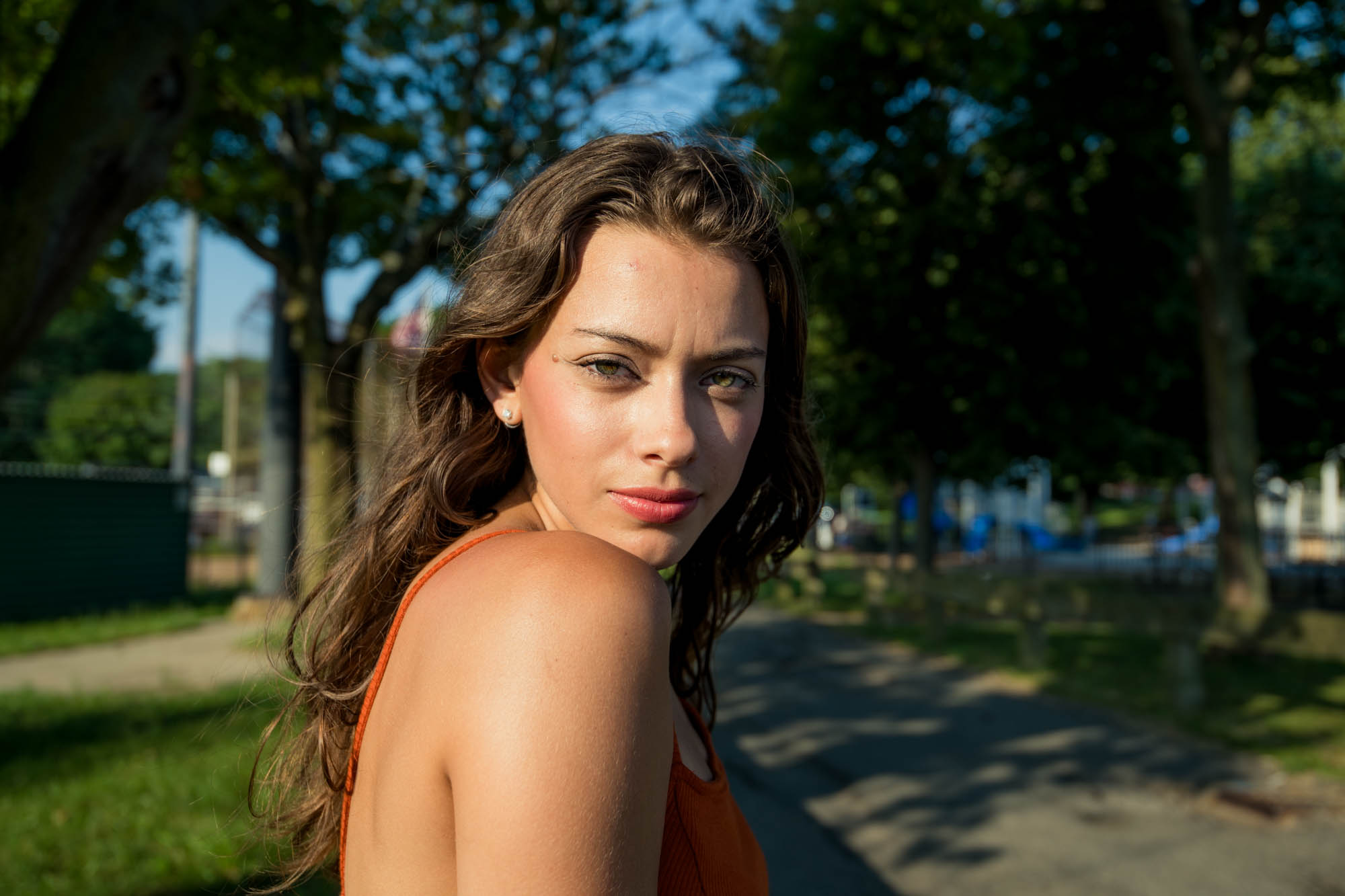 Selecting a raw, uneven selfie inside Citrus to preserve real texture