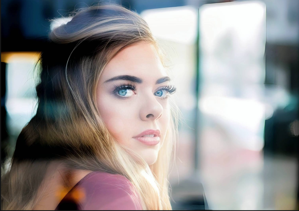 Final clear selfie exported from Citrus showcasing natural human skin texturing