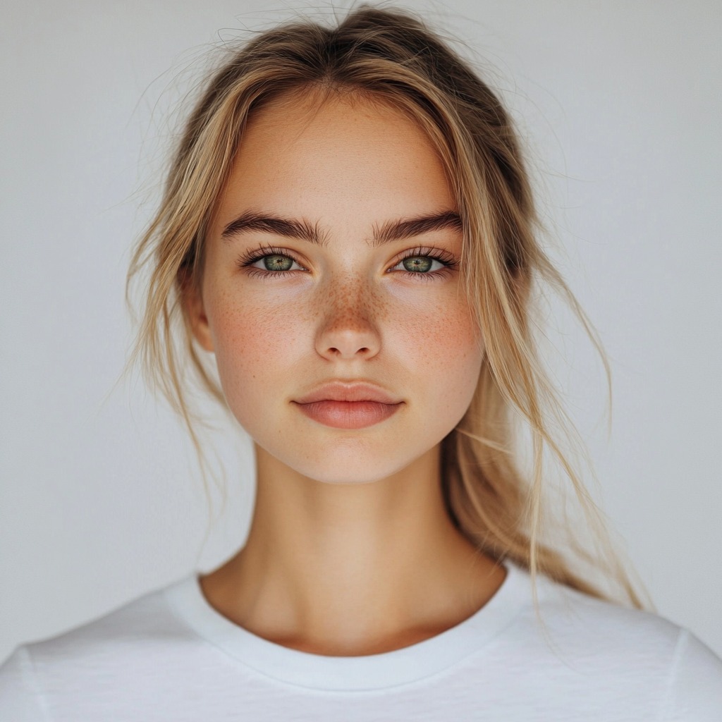 Selecting an unedited selfie with flat camera lighting inside Citrus