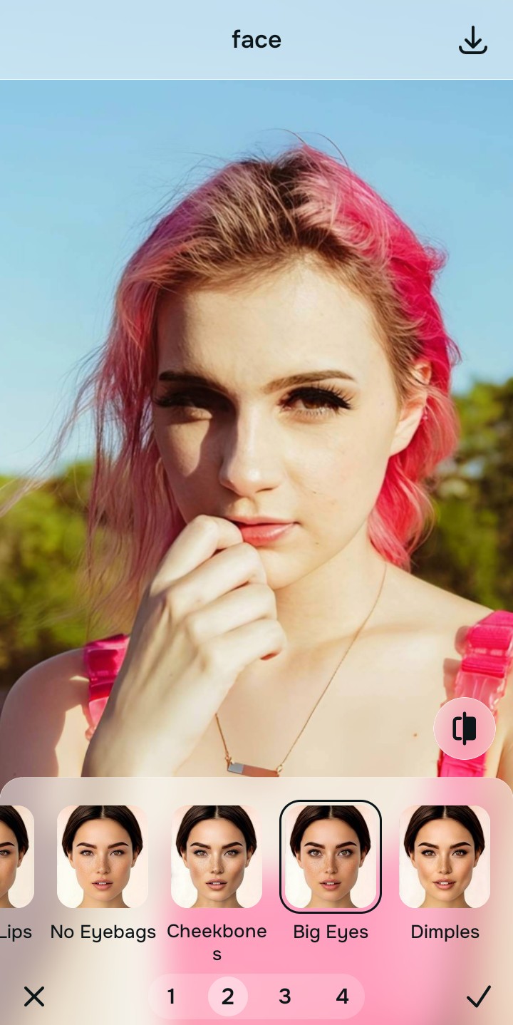 Using Face tool for subtle, natural correction