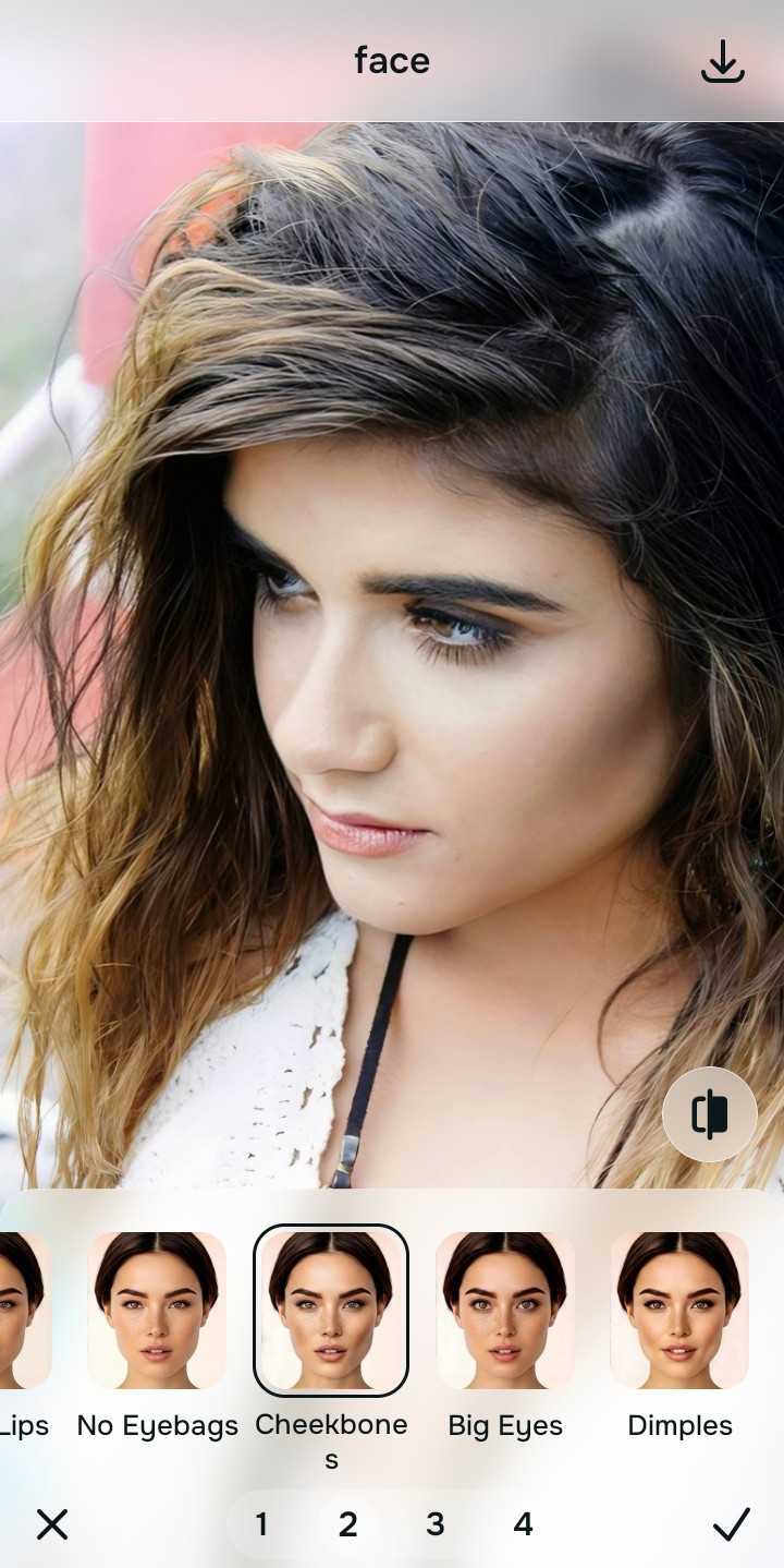 Using Face tool for quick, targeted contouring