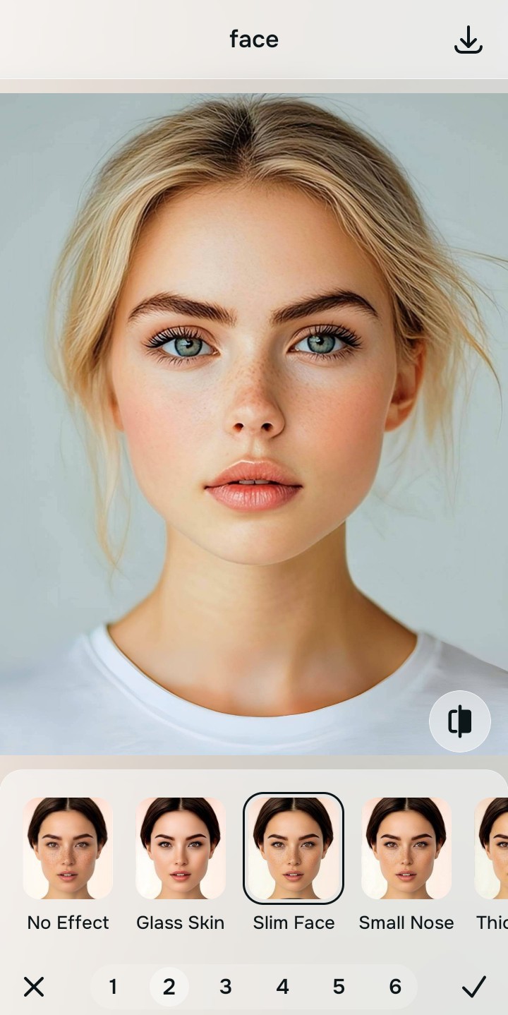Using the Looks True-to-Life menu and Level 1 to 5 options to enhance the vibe naturally