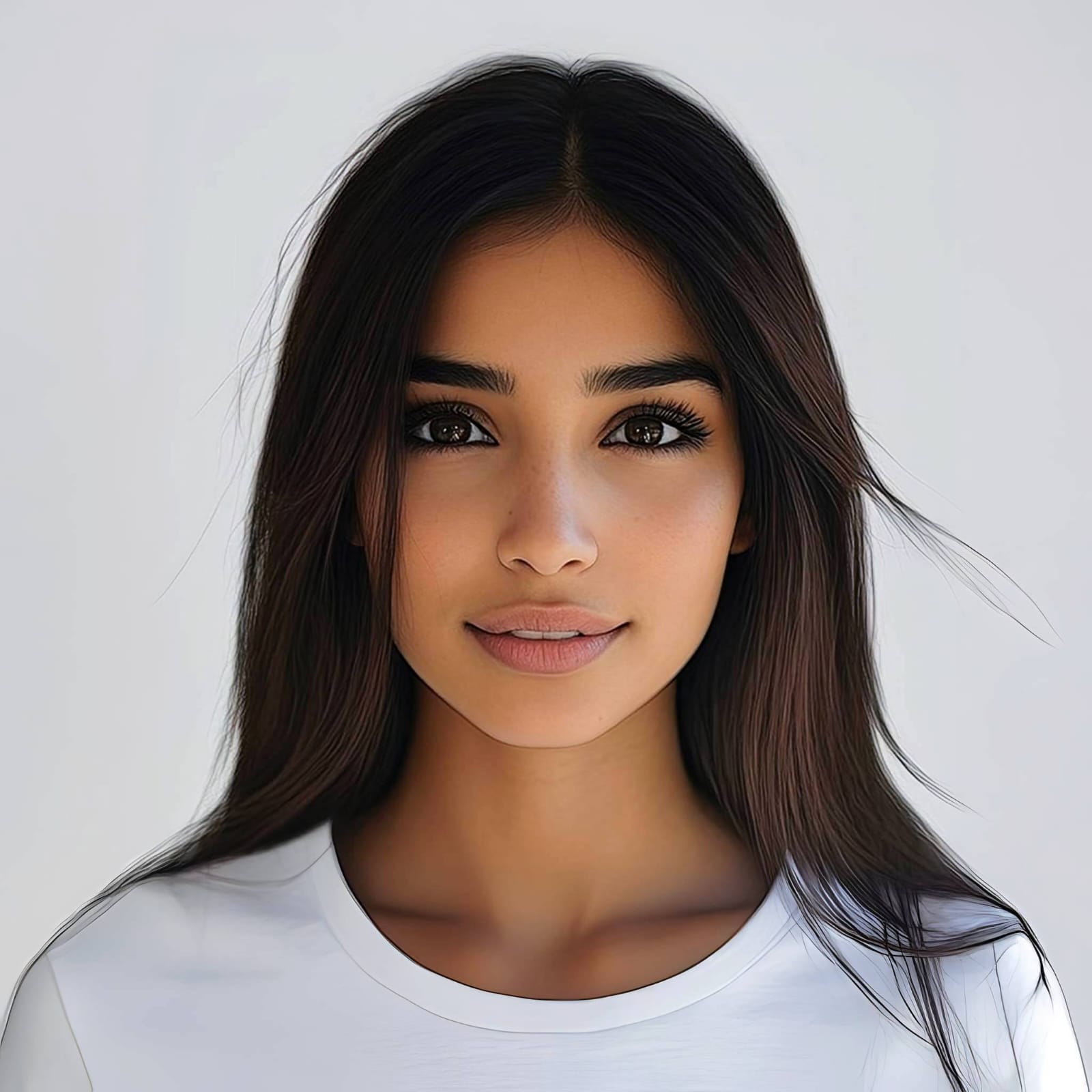Final realistic corrected result for a dating app picture