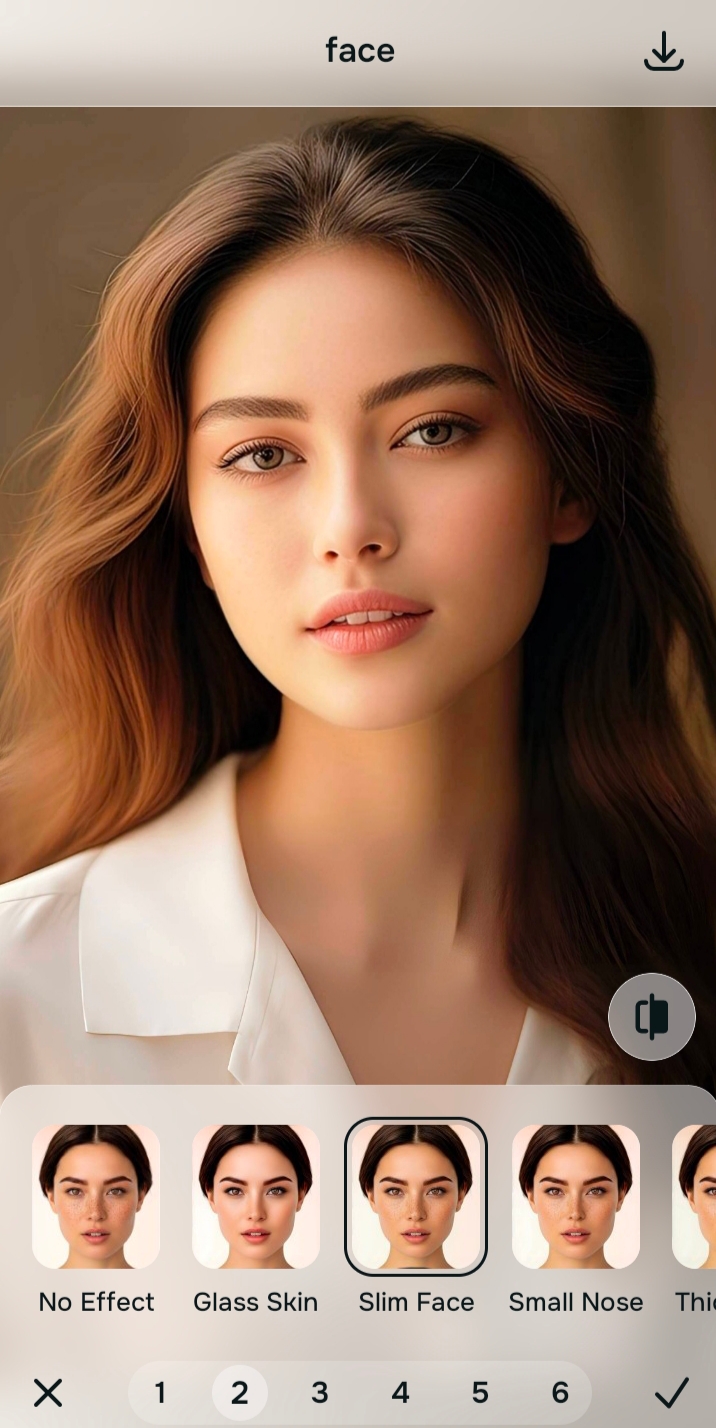 Using Face tool for a natural skin tone finish