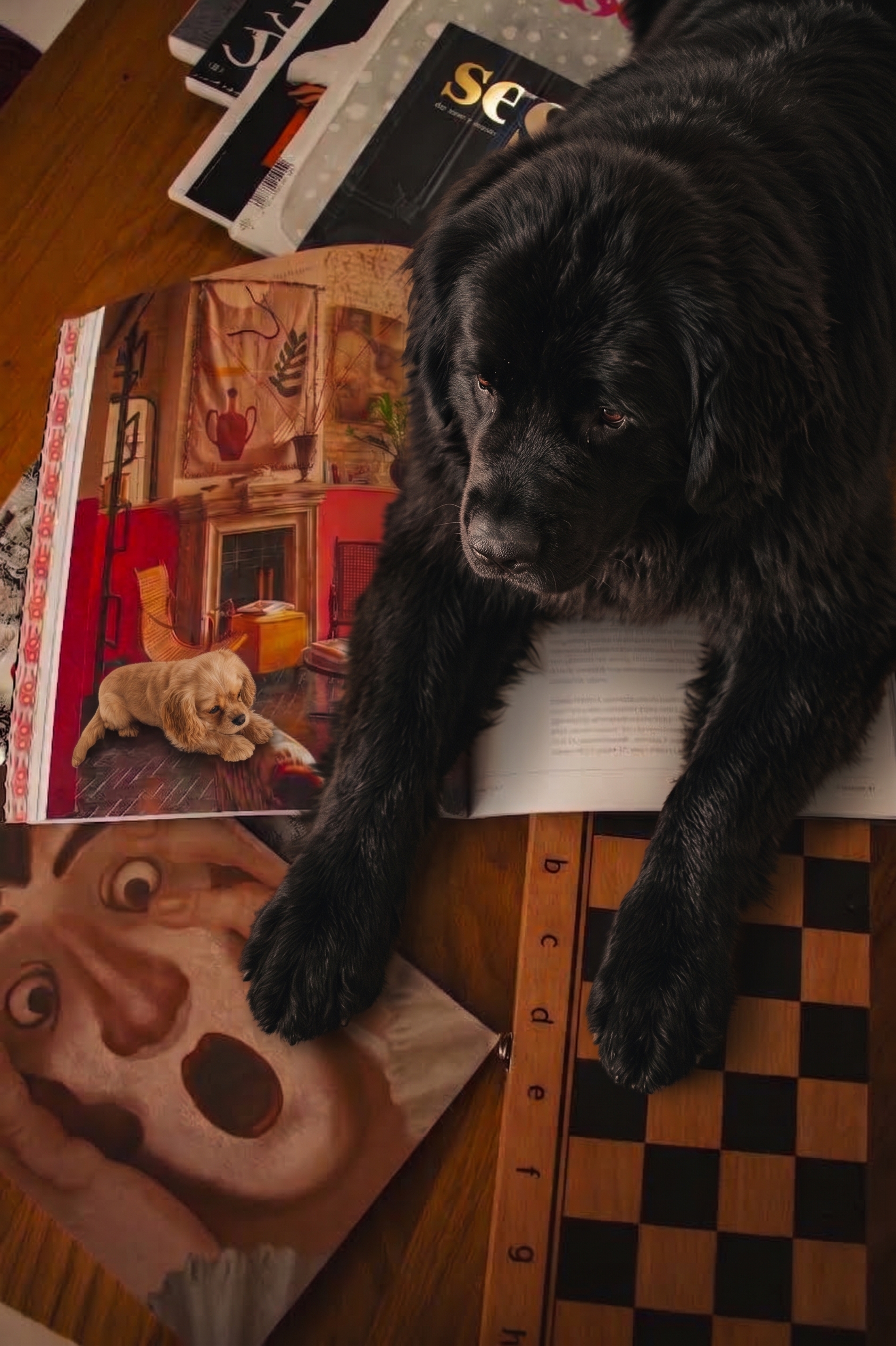Selecting an unedited dark pet portrait inside Citrus to prepare for optical exposure recovery