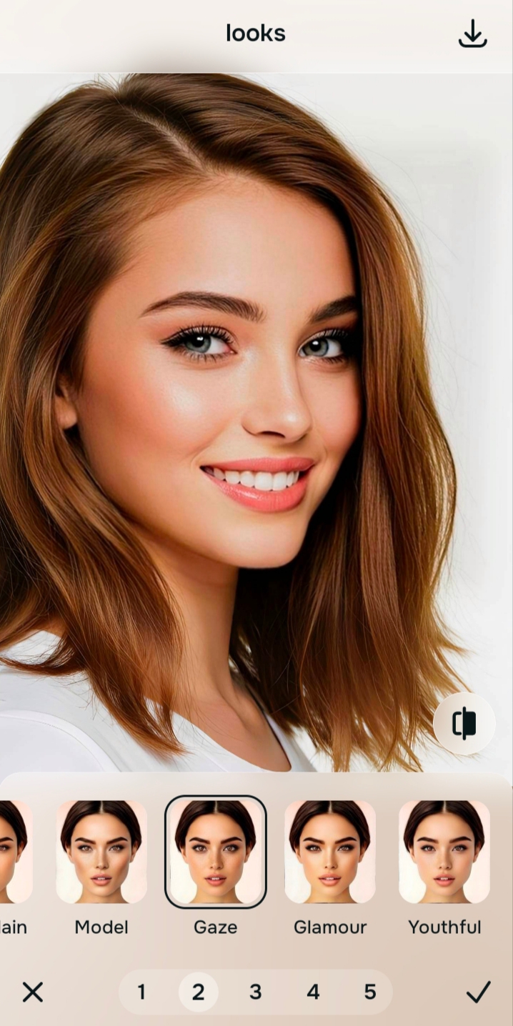 Using Looks tool for an overall impression