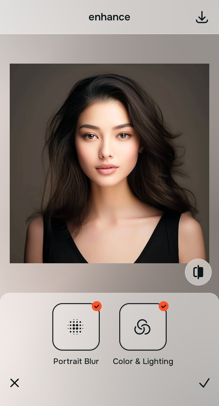 Using Enhance Portrait Blur for a professional LinkedIn look