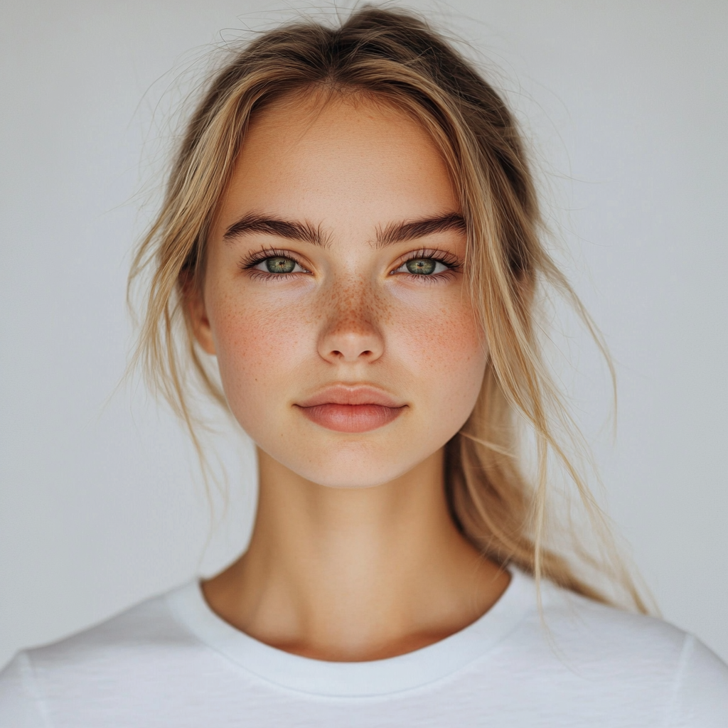 Citrus screen with selected selfie for bigger-eye correction