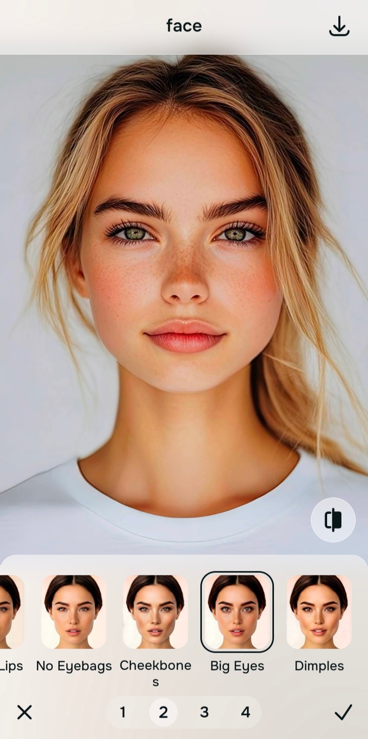 Citrus Face Big Eyes and Enhance tools for making eyes look bigger naturally