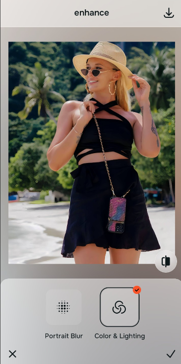 Balancing photo lighting using Colors and Lighting under Citrus Enhance