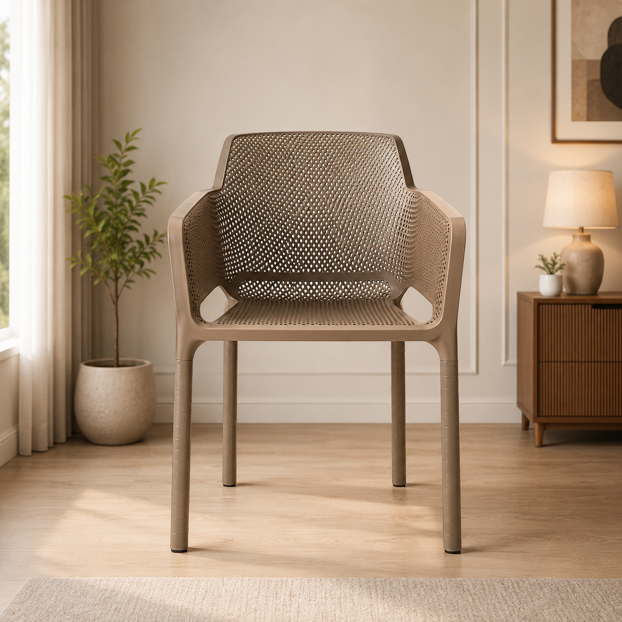 Premium Plastic Arm Chair | Durable Indoor & Outdoor Chair