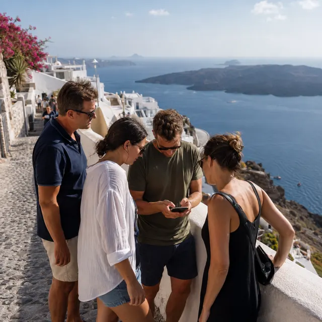 City Game in Santorini Fira