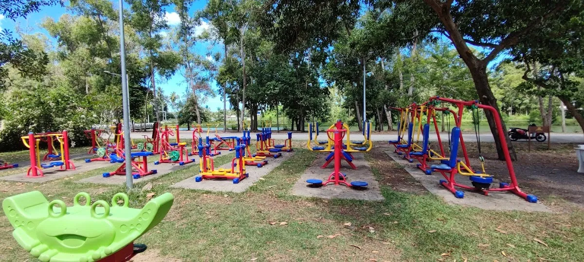 Playground for kids on the small island