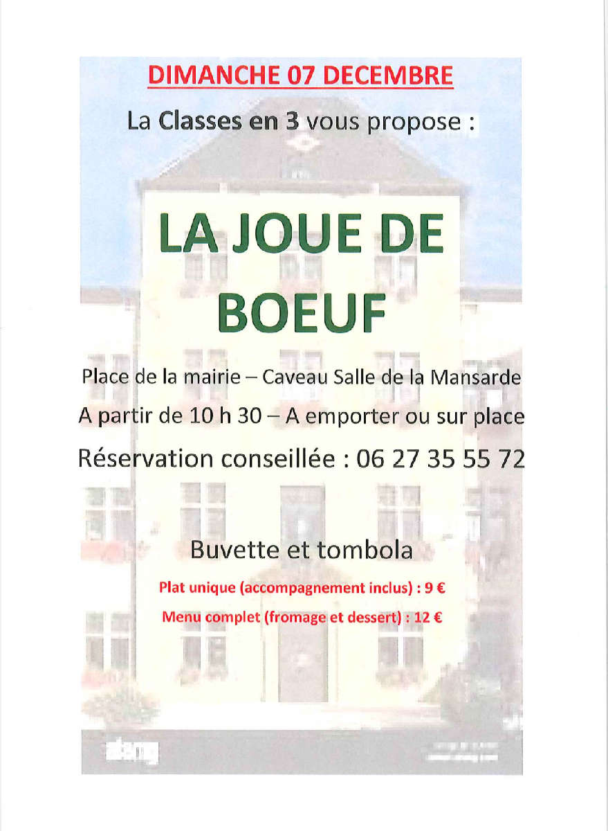 Classe en 3 !