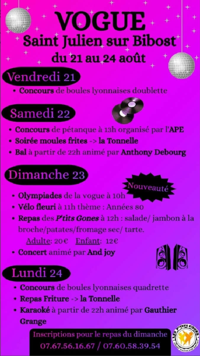 Vogue annuelle des p'tits gones
