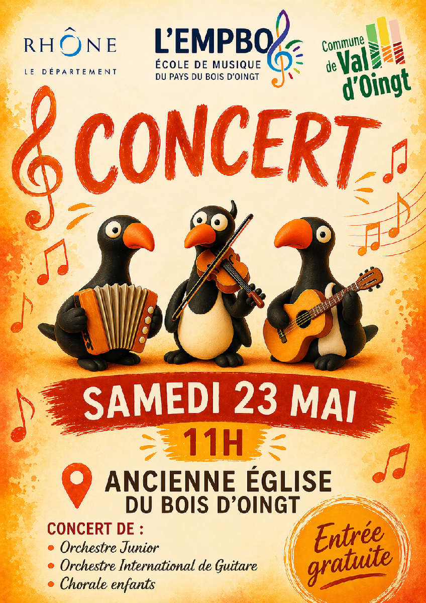 Concert de l'école de musique le 23 mai
