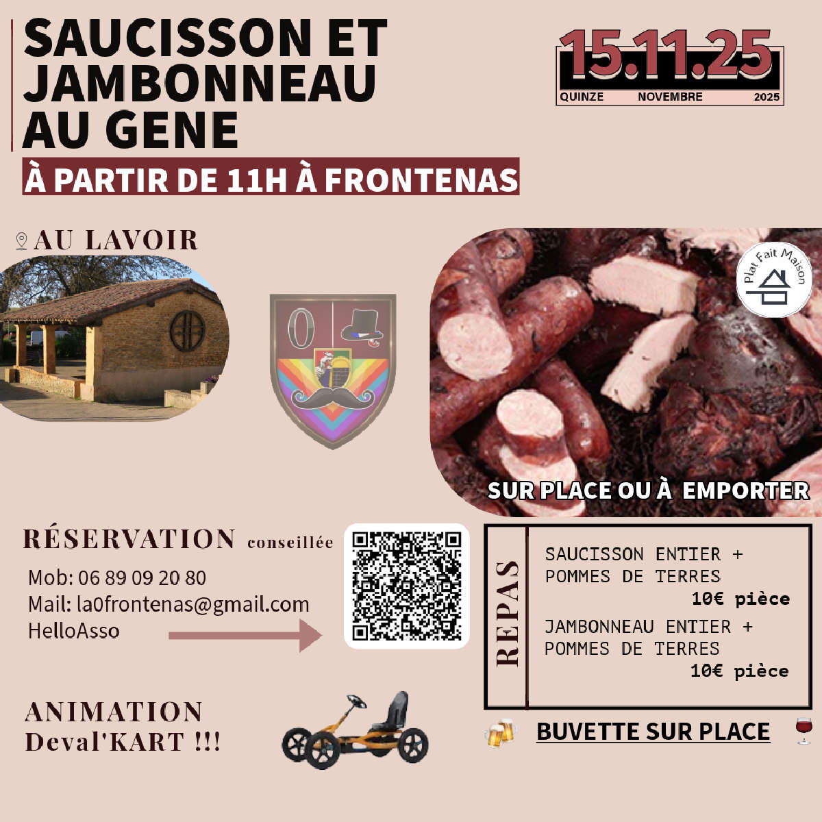 Saucisson et jambonneau au Gêne