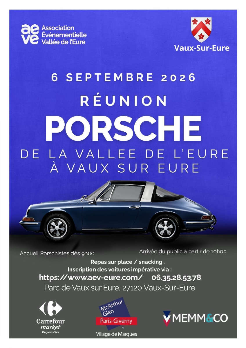 Réunion 100% PORSCHE le 6 septembre