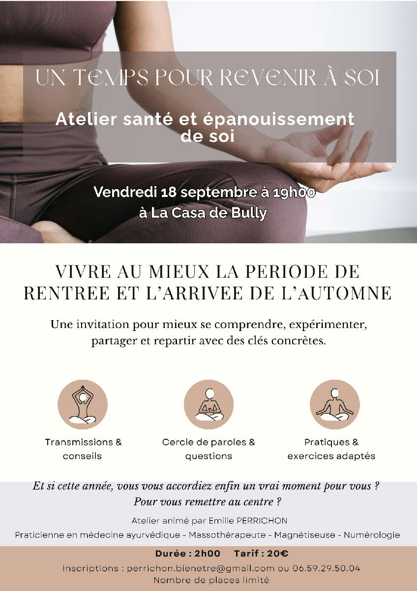 Atelier santé et épanouissement de soi