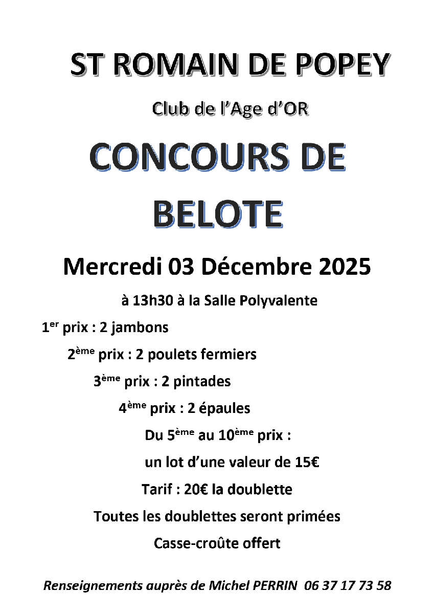 Concours de Belote