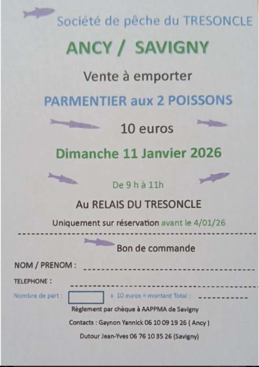 🐟 Société de pêche du Tresoncle 