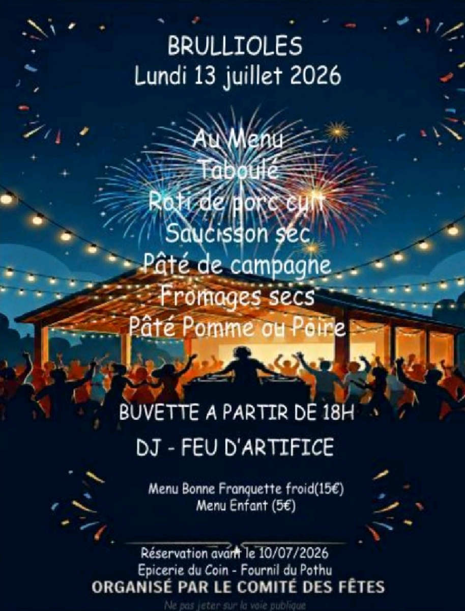 Repas du 13 juillet
