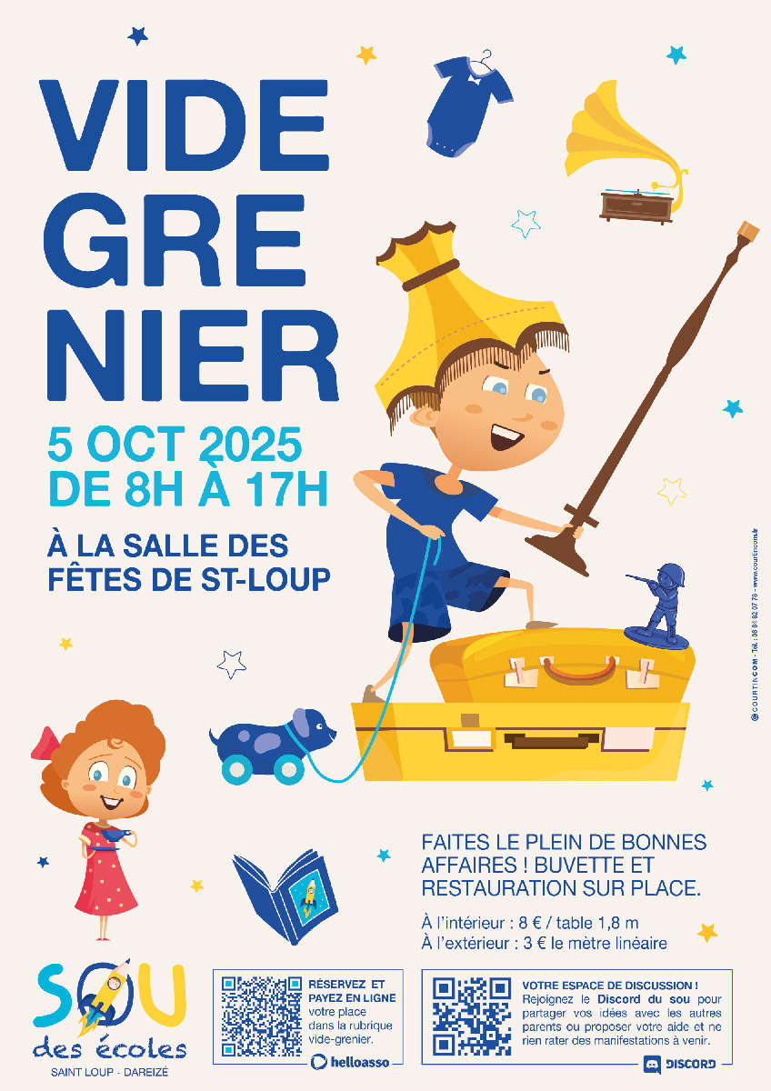 Vide grenier à Saint-Loup