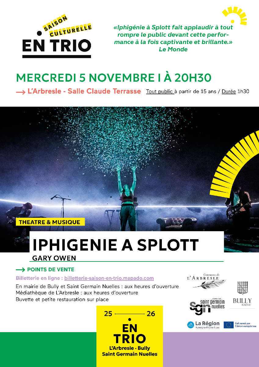 Saison culturelle/theatre : « Iphigénie a splott »