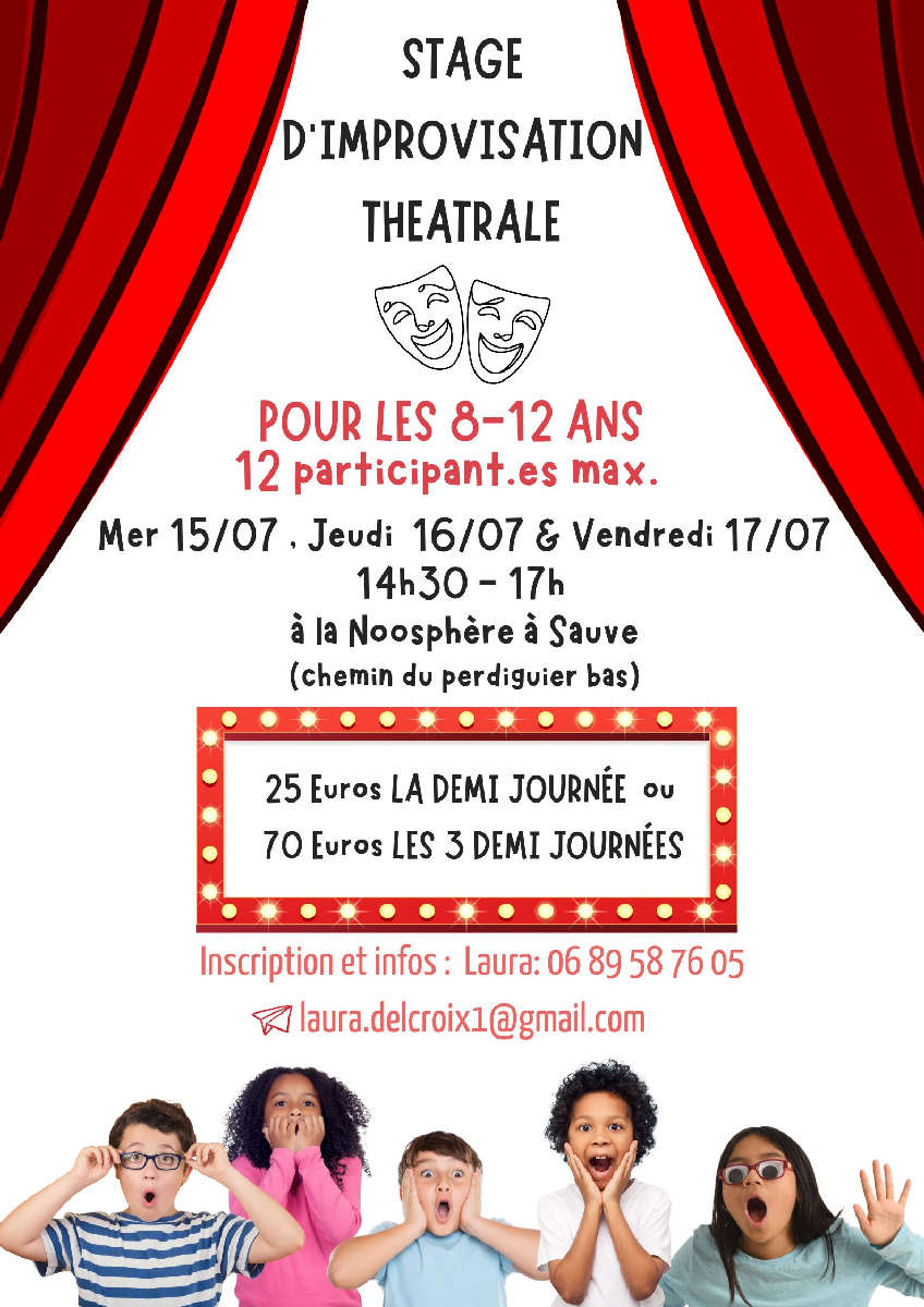 STAGE ENFANT D'IMPROVISATION THEATRALE 8-12 ANS