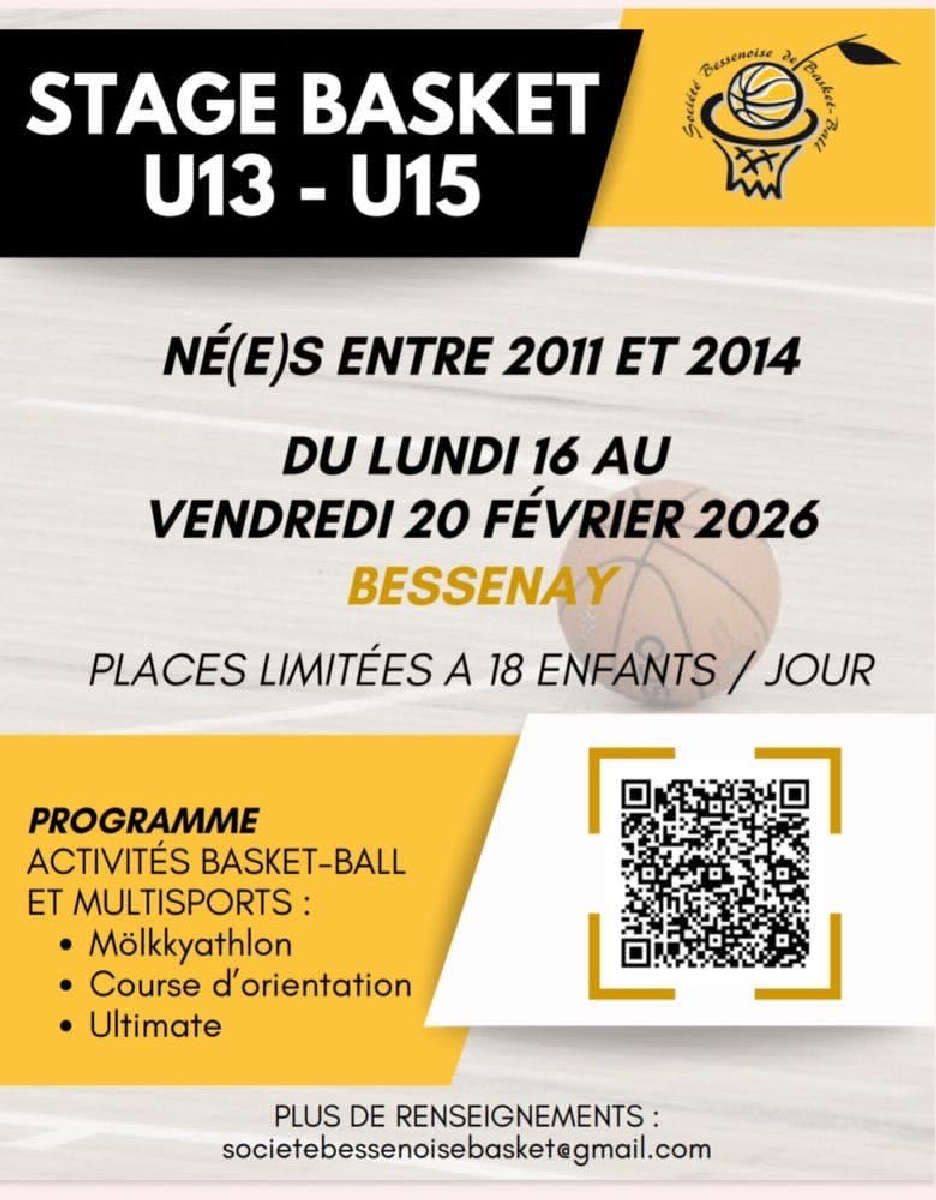 Stage de basket U13 - U15