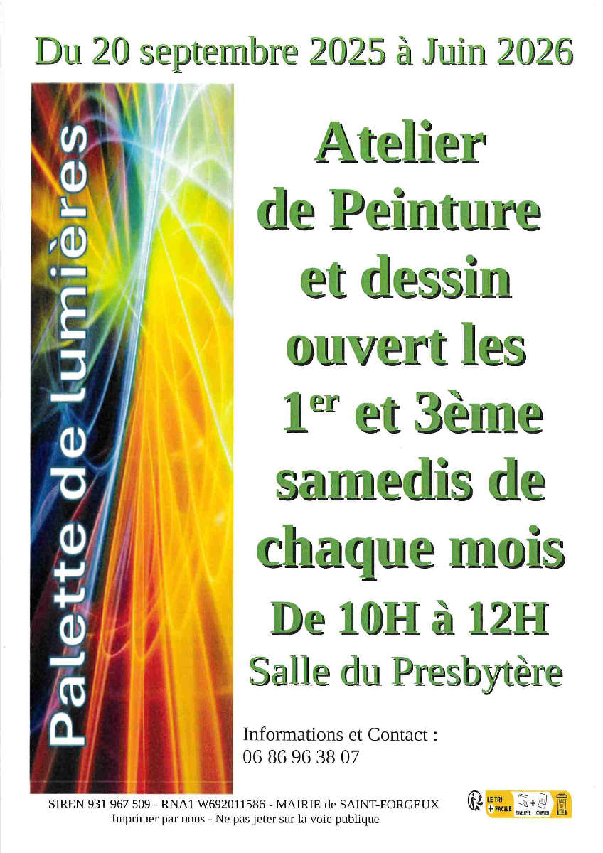 Atelier peinture et dessin